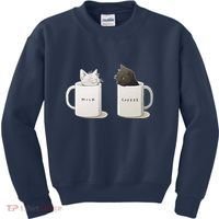 Milk N Coffee Kitties Kids Sweatshirt thumb 0
