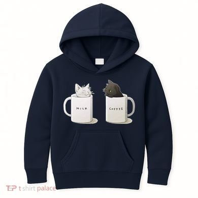 Milk N Coffee Kitties Kids Hoodie
