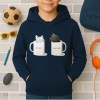 Milk N Coffee Kitties Kids Hoodie thumb 2