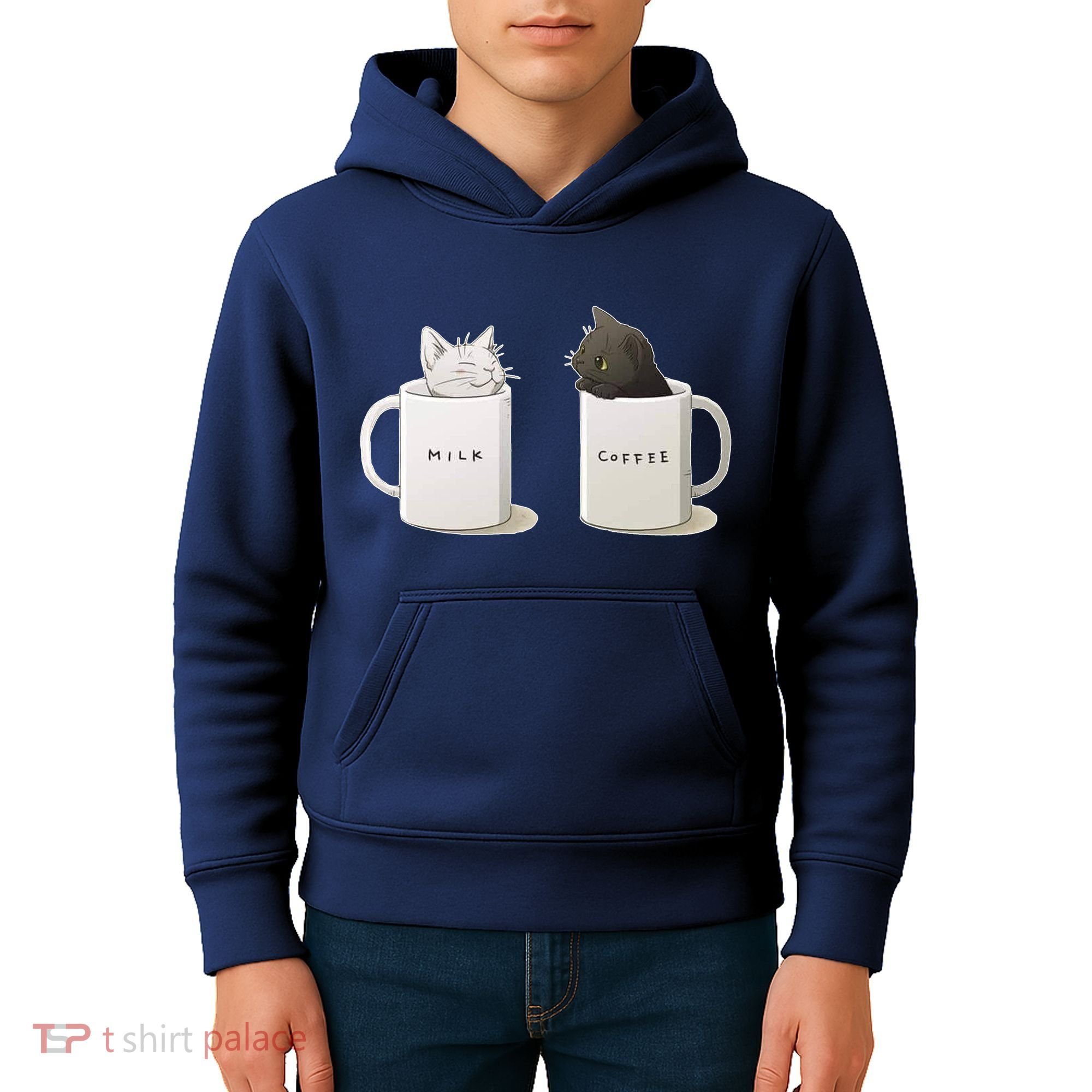 Milk N Coffee Kitties Kids Hoodie