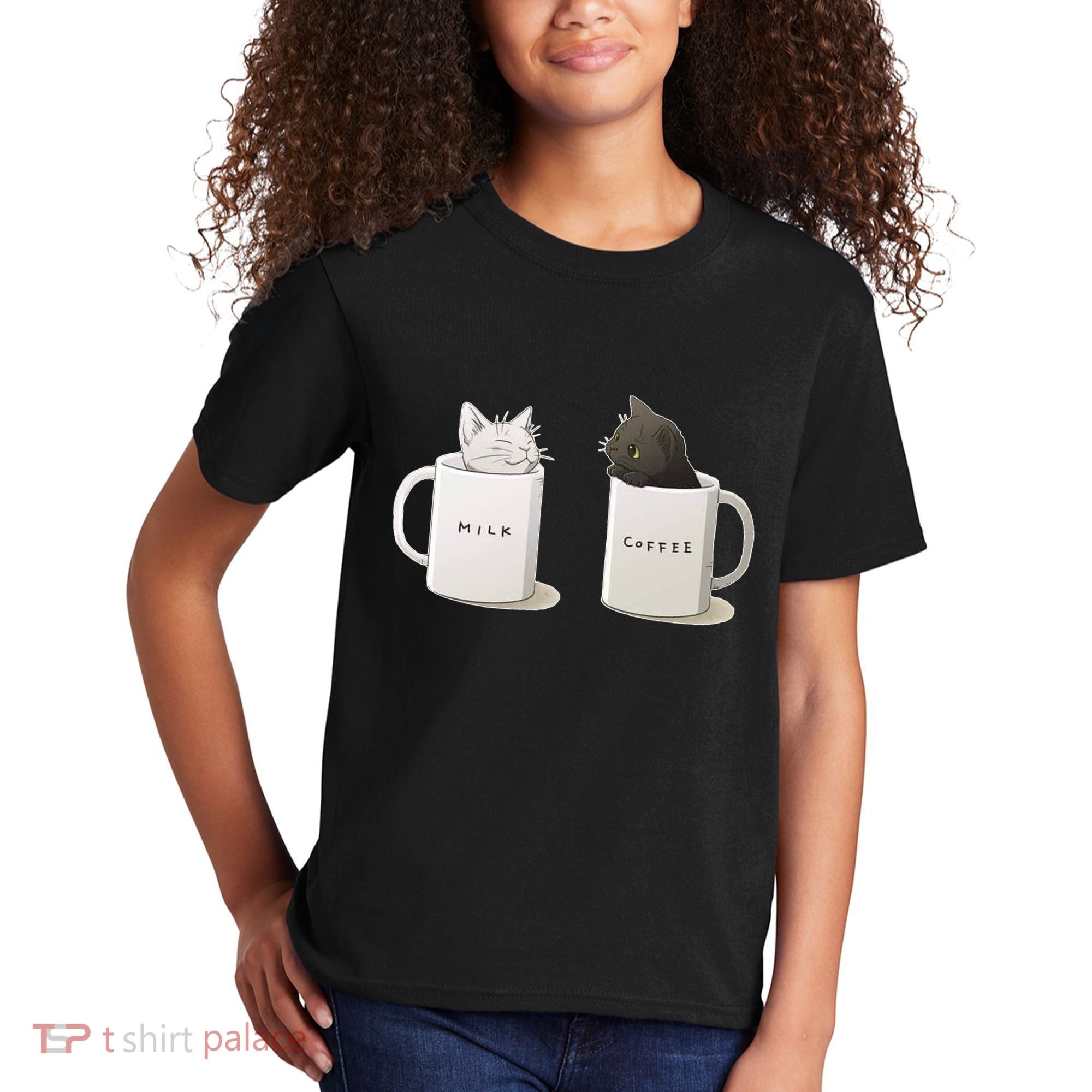 Milk N Coffee Kitties Kids T-Shirt