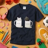 Milk N Coffee Kitties Kids T-Shirt thumb 3