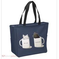 Milk N Coffee Kitties Tote Bag thumb 2