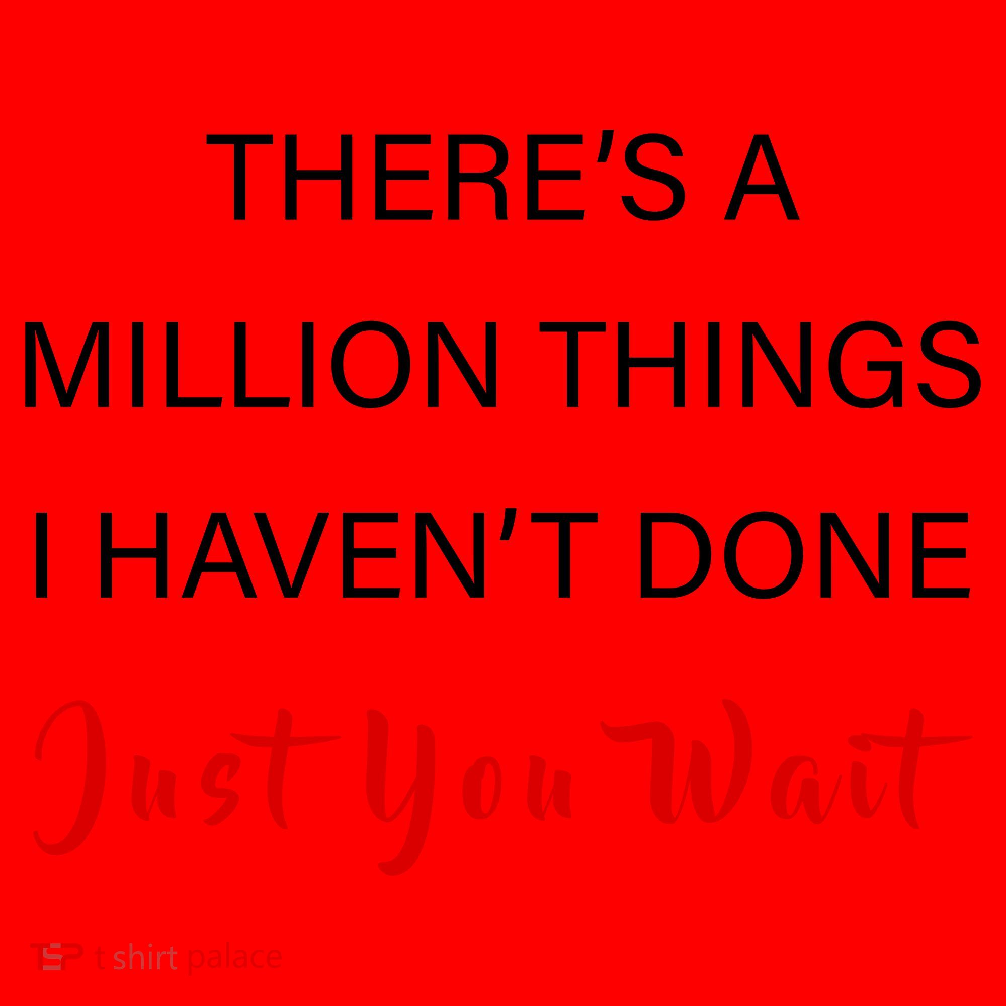 Million Things I Haven't Done You Just Wait Santa Hat