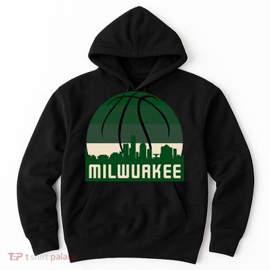 Milwaukee Basketball City Skyline Hoodie