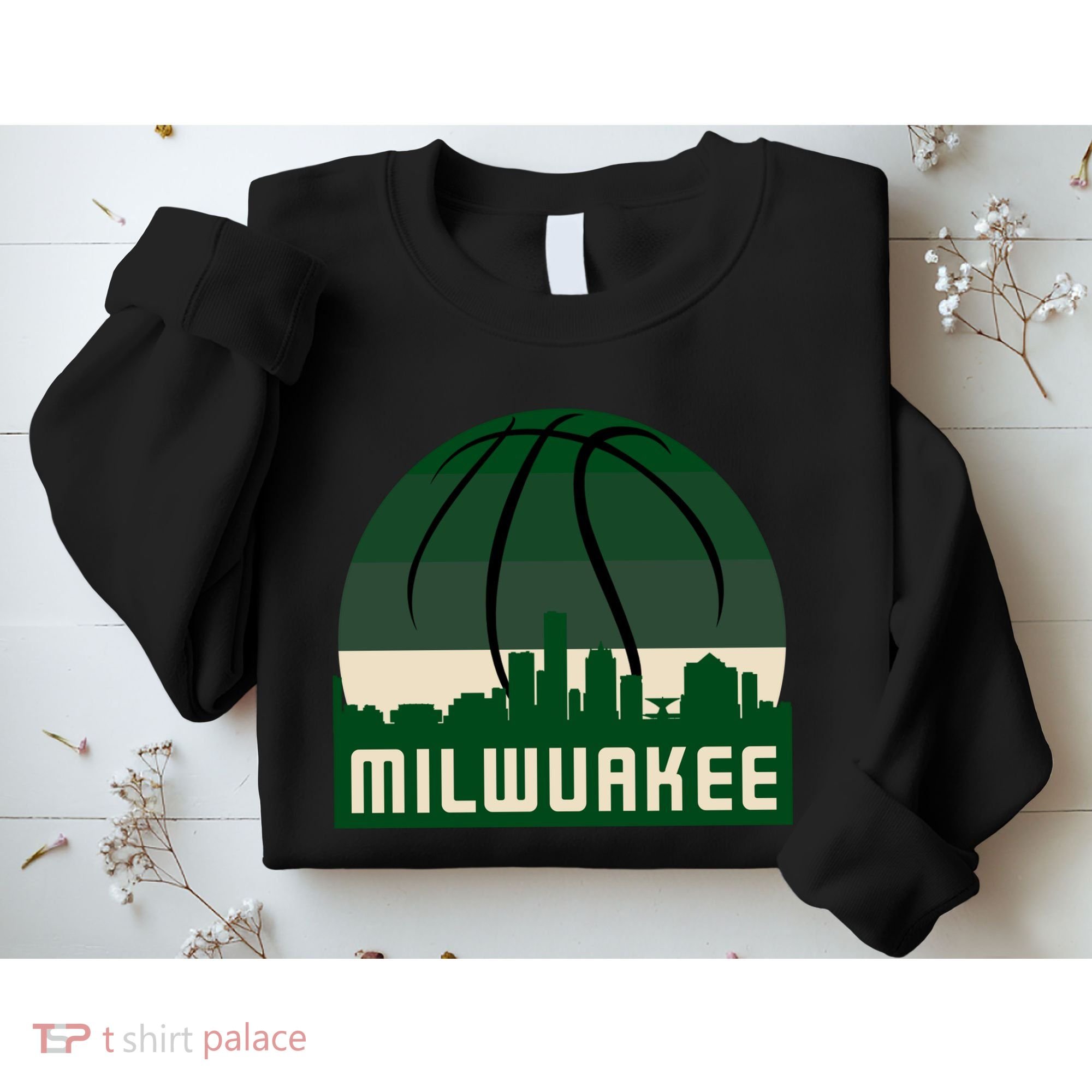 Milwaukee Basketball City Skyline Sweatshirt