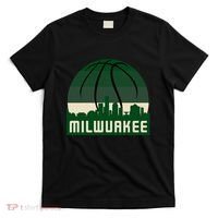 Milwaukee Basketball City Skyline T-Shirt thumb 0