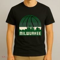 Milwaukee Basketball City Skyline T-Shirt thumb 3