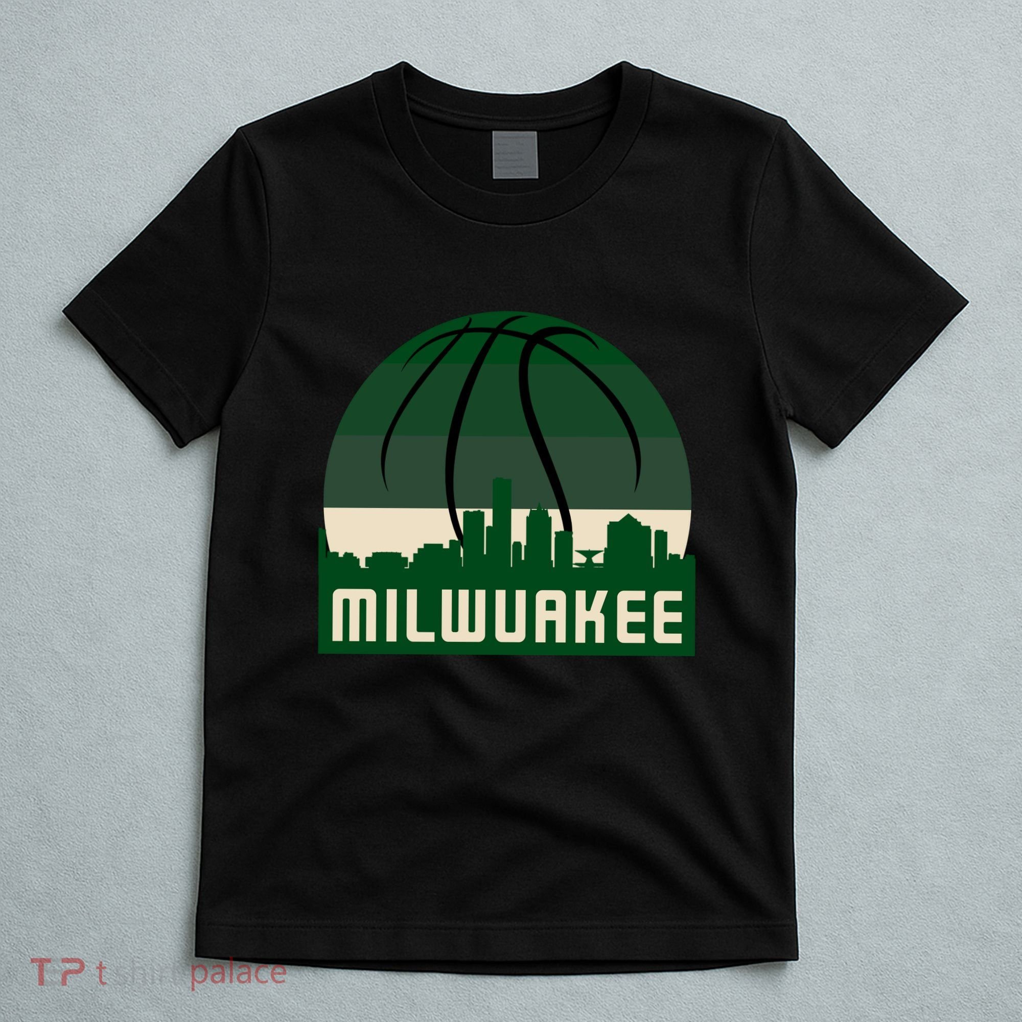 Milwaukee Basketball City Skyline T-Shirt