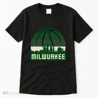 Milwaukee Basketball City Skyline Tall T-Shirt thumb 0