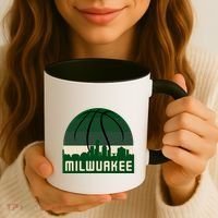Milwaukee Basketball City Skyline Coffee Mug thumb 3