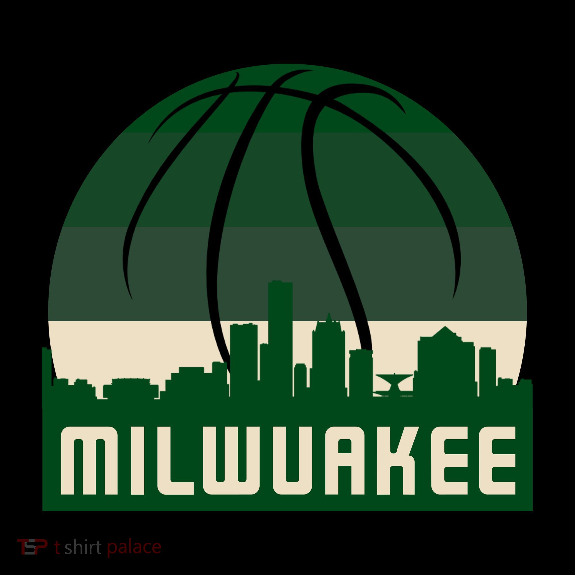 Milwaukee Basketball City Skyline Coffee Mug