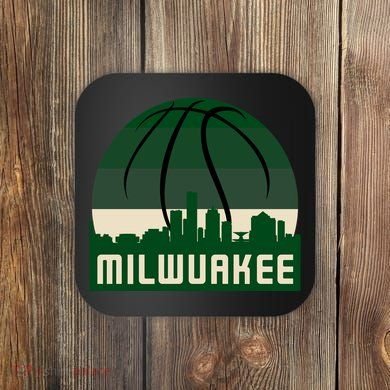 Milwaukee Basketball City Skyline Coaster