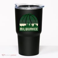 Milwaukee Basketball City Skyline Tumbler thumb 0