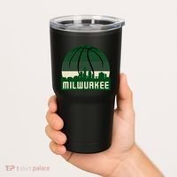 Milwaukee Basketball City Skyline Tumbler thumb 2