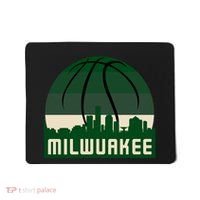 Milwaukee Basketball City Skyline Mousepad thumb 0