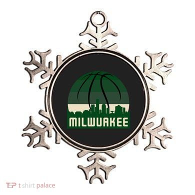 Milwaukee Basketball City Skyline Ornament