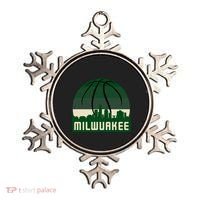 Milwaukee Basketball City Skyline Ornament thumb 0