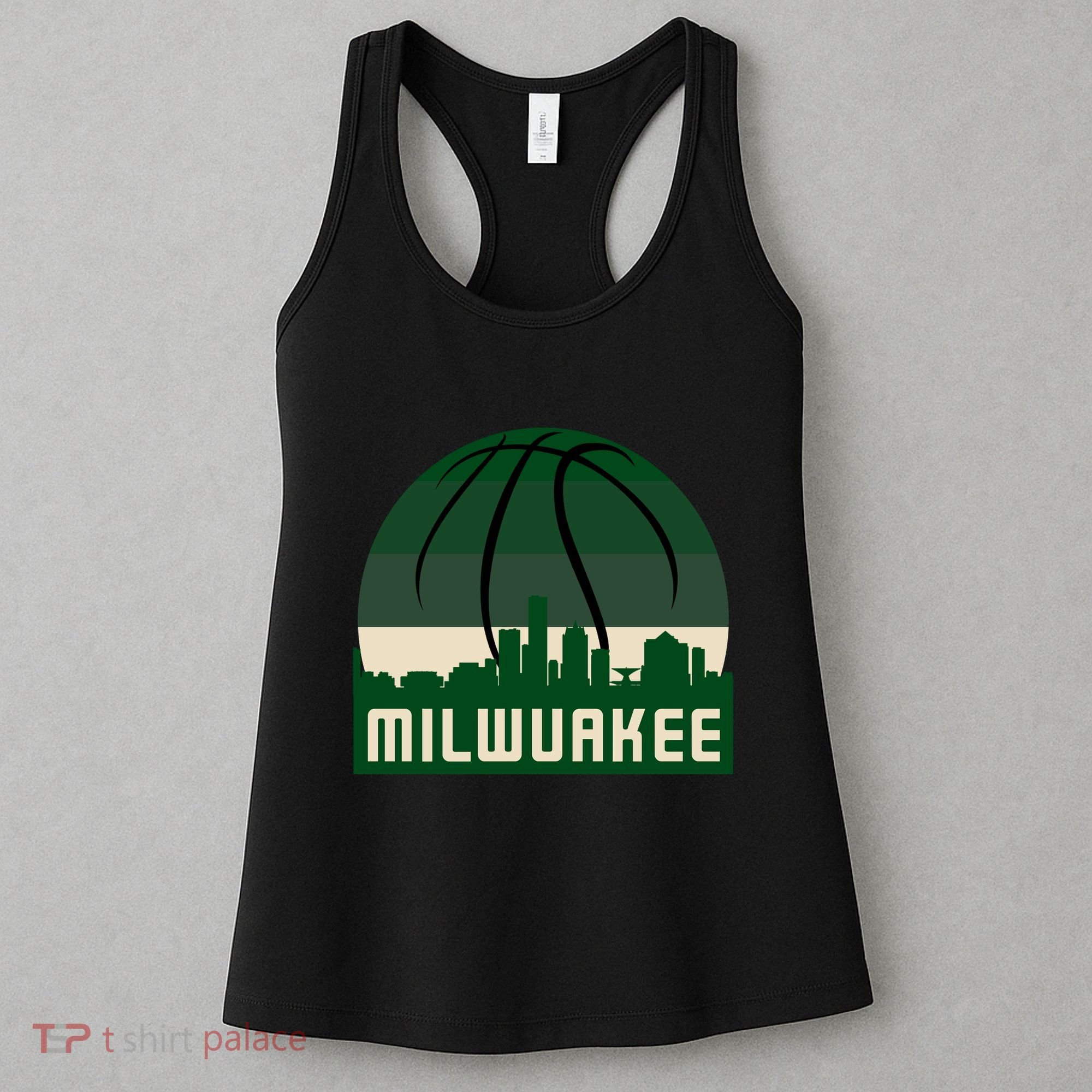 Milwaukee Basketball City Skyline Women's Tank Top