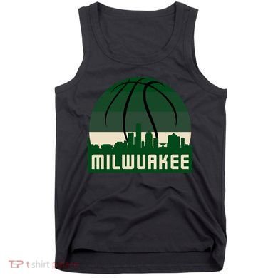 Milwaukee Basketball City Skyline Tank Top