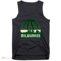 Milwaukee Basketball City Skyline Tank Top thumb 0