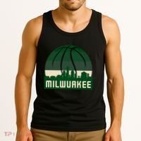 Milwaukee Basketball City Skyline Tank Top thumb 3