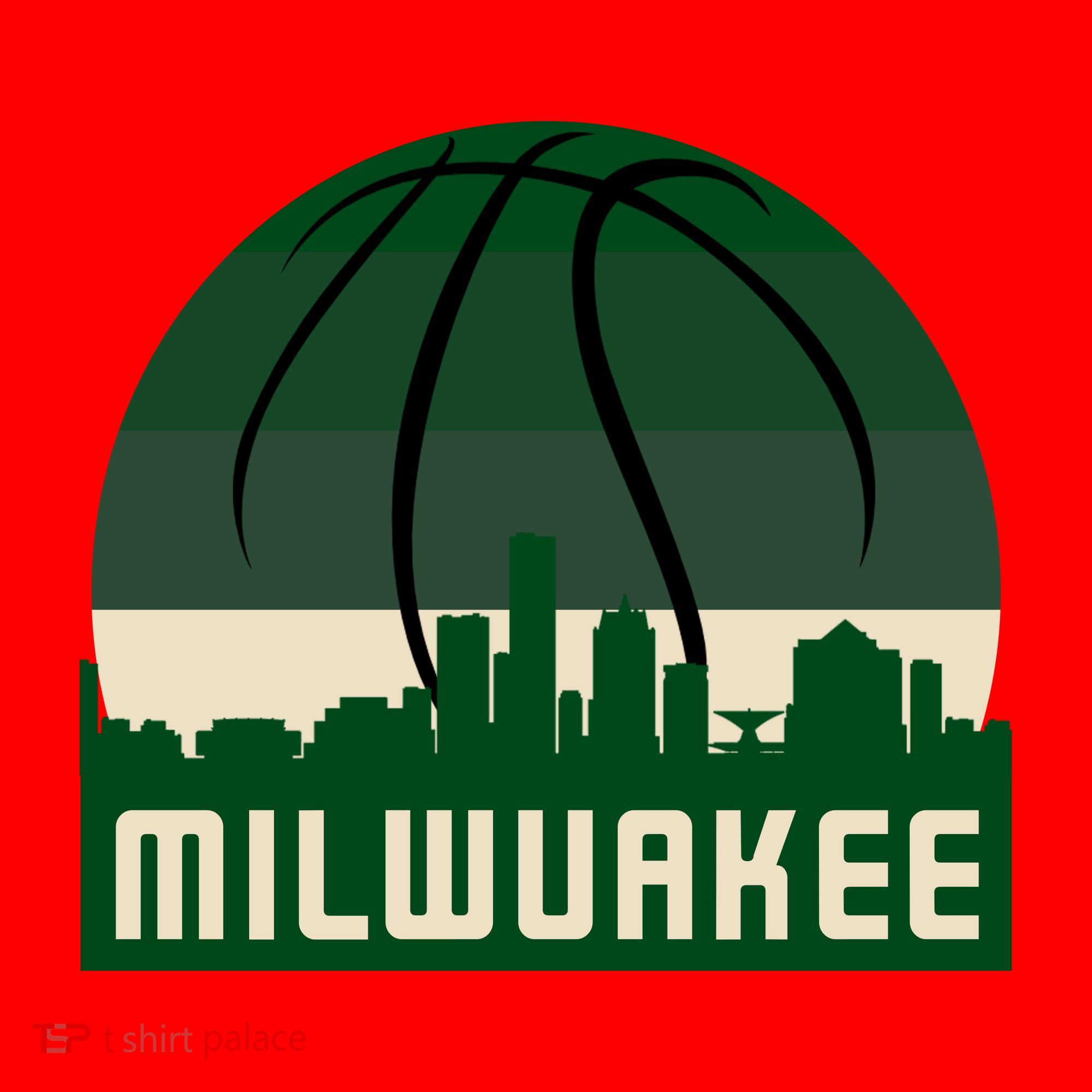 Milwaukee Basketball City Skyline Santa Hat