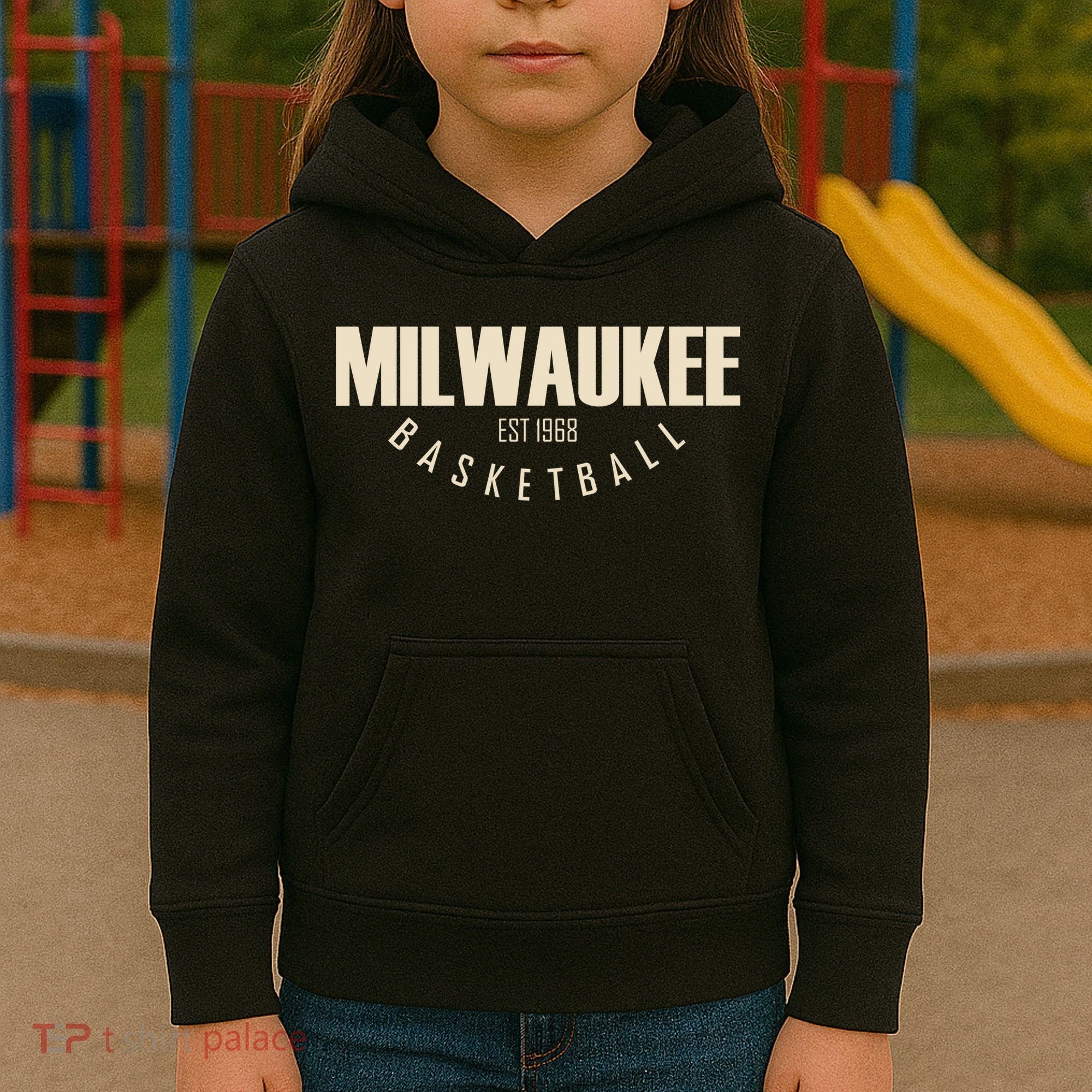 Milwaukee Basketball Classic EST 1968 Kids Hoodie