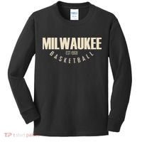 Milwaukee Basketball Classic EST 1968 Kids Long Sleeve Shirt thumb 0