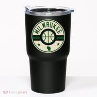 Milwaukee Basketball Stars And Stripes Wisconsin Map Tumbler thumb 0