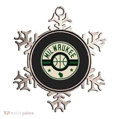 Milwaukee Basketball Stars And Stripes Wisconsin Map Ornament