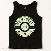 Milwaukee Basketball Stars And Stripes Wisconsin Map Tank Top thumb 2