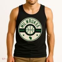 Milwaukee Basketball Stars And Stripes Wisconsin Map Tank Top thumb 3