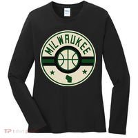 Milwaukee Basketball Stars And Stripes Wisconsin Map Women's Long Sleeve Shirt thumb 0