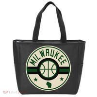 Milwaukee Basketball Stars And Stripes Wisconsin Map Tote Bag thumb 0
