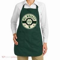 Milwaukee Basketball Stars And Stripes Wisconsin Map Apron thumb 2