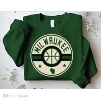 Milwaukee Basketball Stars And Stripes Wisconsin Map Sweatshirt thumb 2