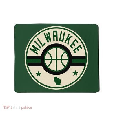 Milwaukee Basketball Stars And Stripes Wisconsin Map Mousepad