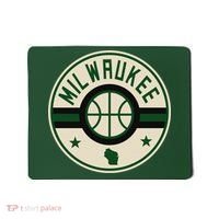Milwaukee Basketball Stars And Stripes Wisconsin Map Mousepad thumb 0