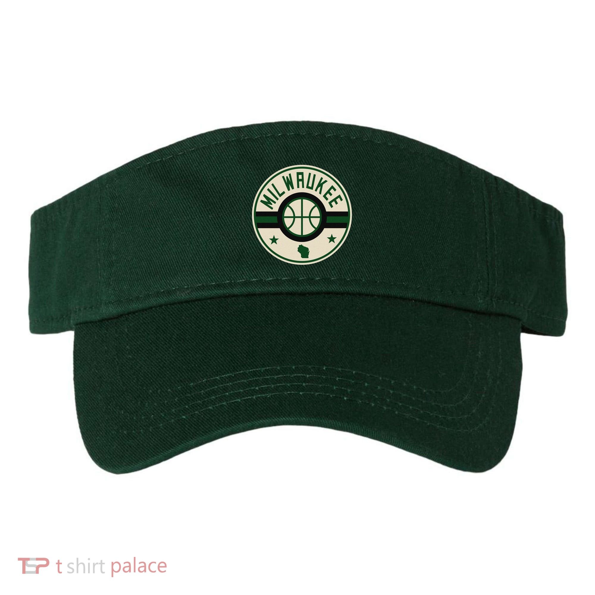 Milwaukee Basketball Stars And Stripes Wisconsin Map Visor