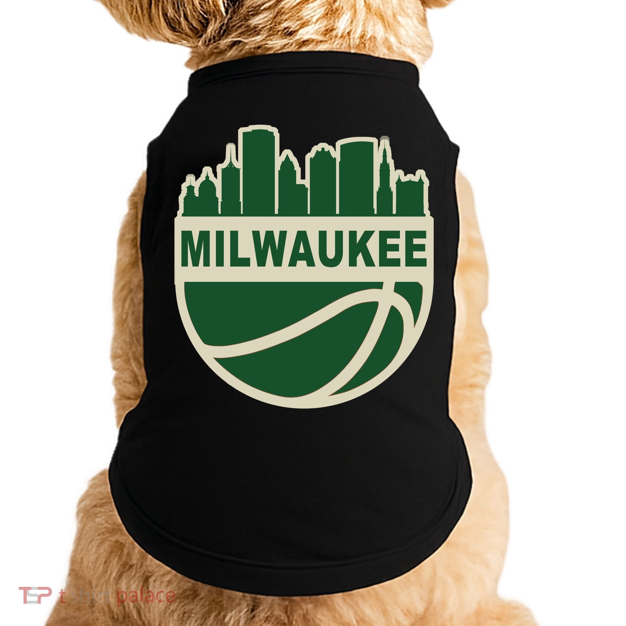 Milwaukee Basketball Wisconsin Cityscape Doggie Tank