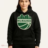 Milwaukee Basketball Wisconsin Cityscape Hoodie thumb 5