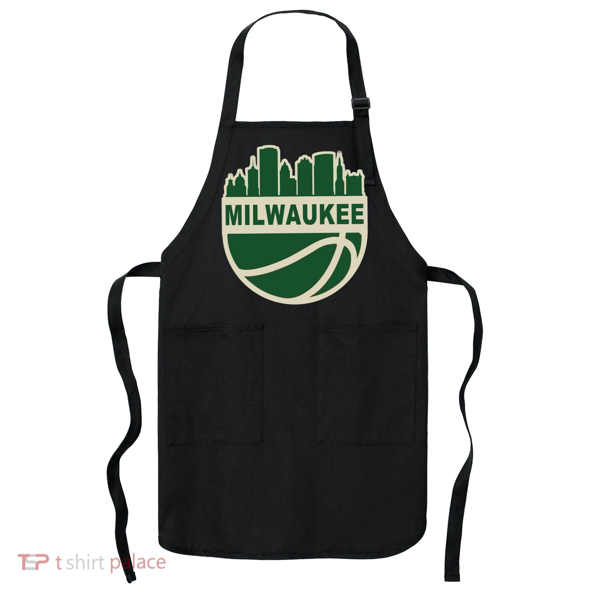 Milwaukee Basketball Wisconsin Cityscape Apron