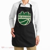 Milwaukee Basketball Wisconsin Cityscape Apron thumb 2