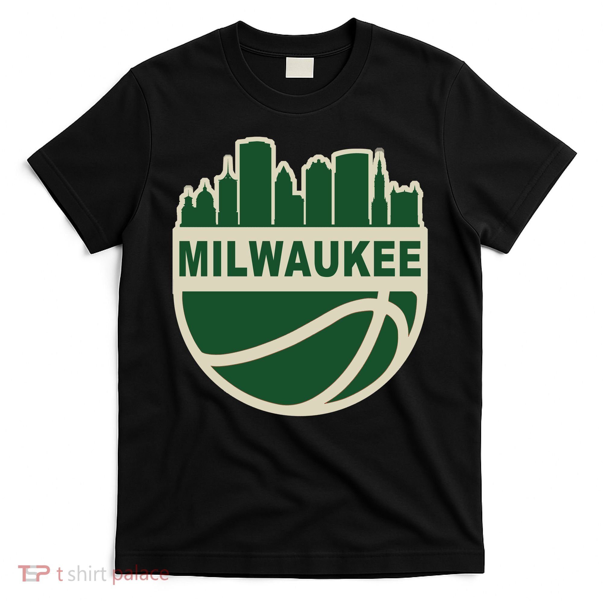 Milwaukee Basketball Wisconsin Cityscape T-Shirt