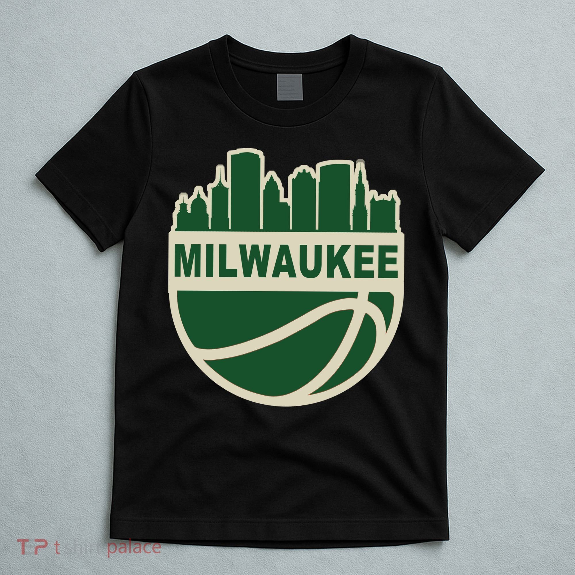 Milwaukee Basketball Wisconsin Cityscape T-Shirt