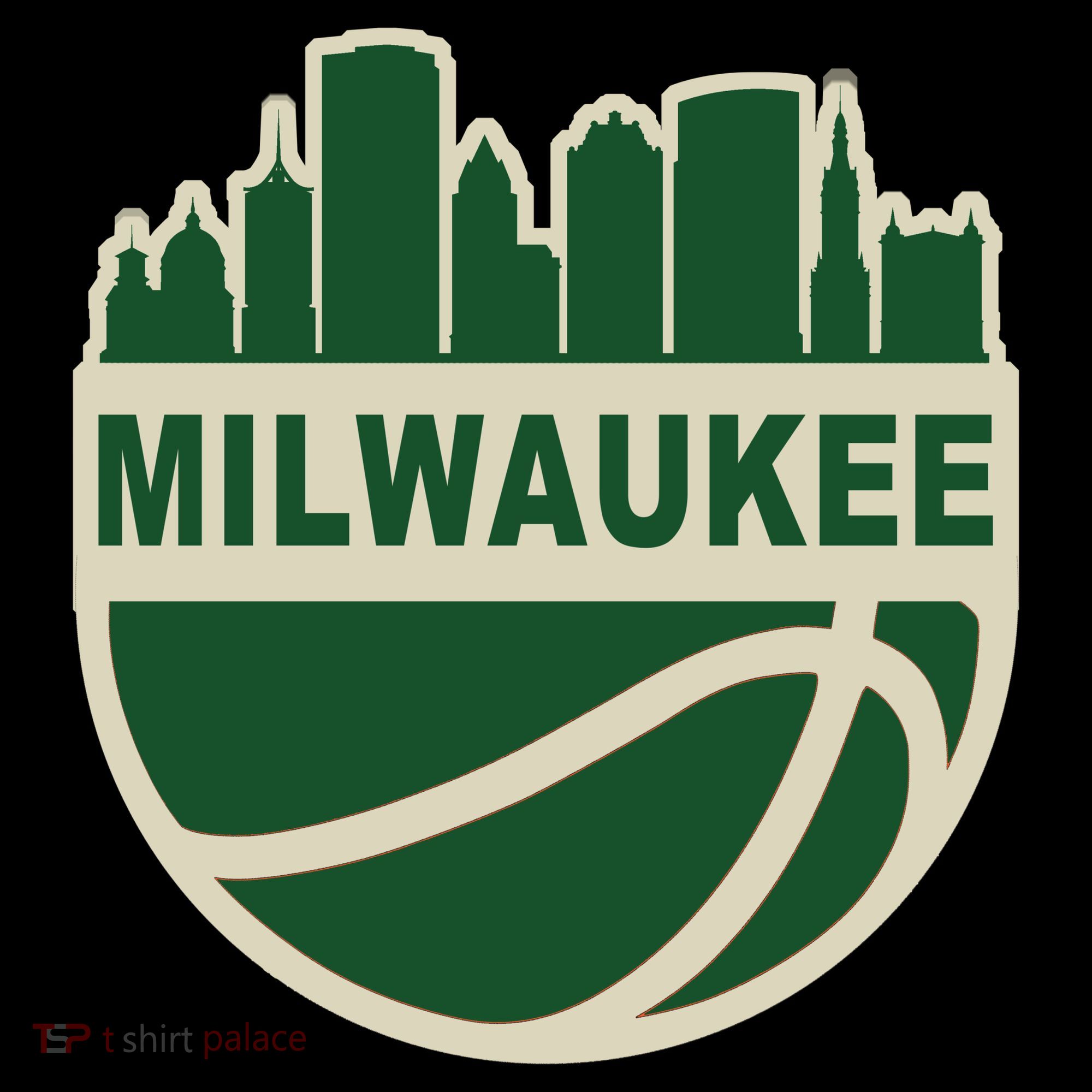 Milwaukee Basketball Wisconsin Cityscape T-Shirt