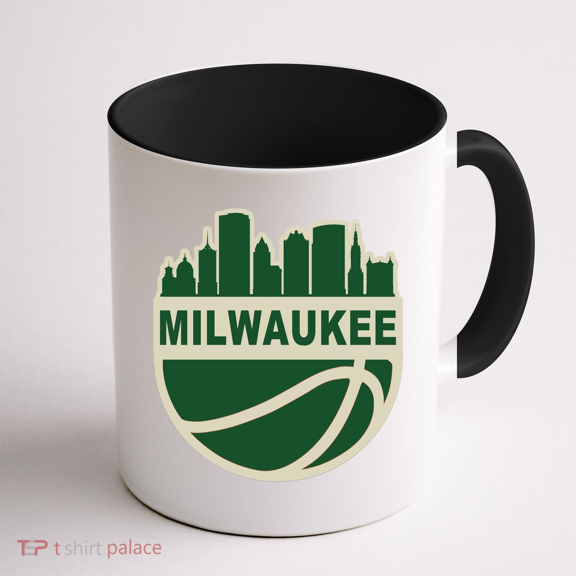 Milwaukee Basketball Wisconsin Cityscape Coffee Mug