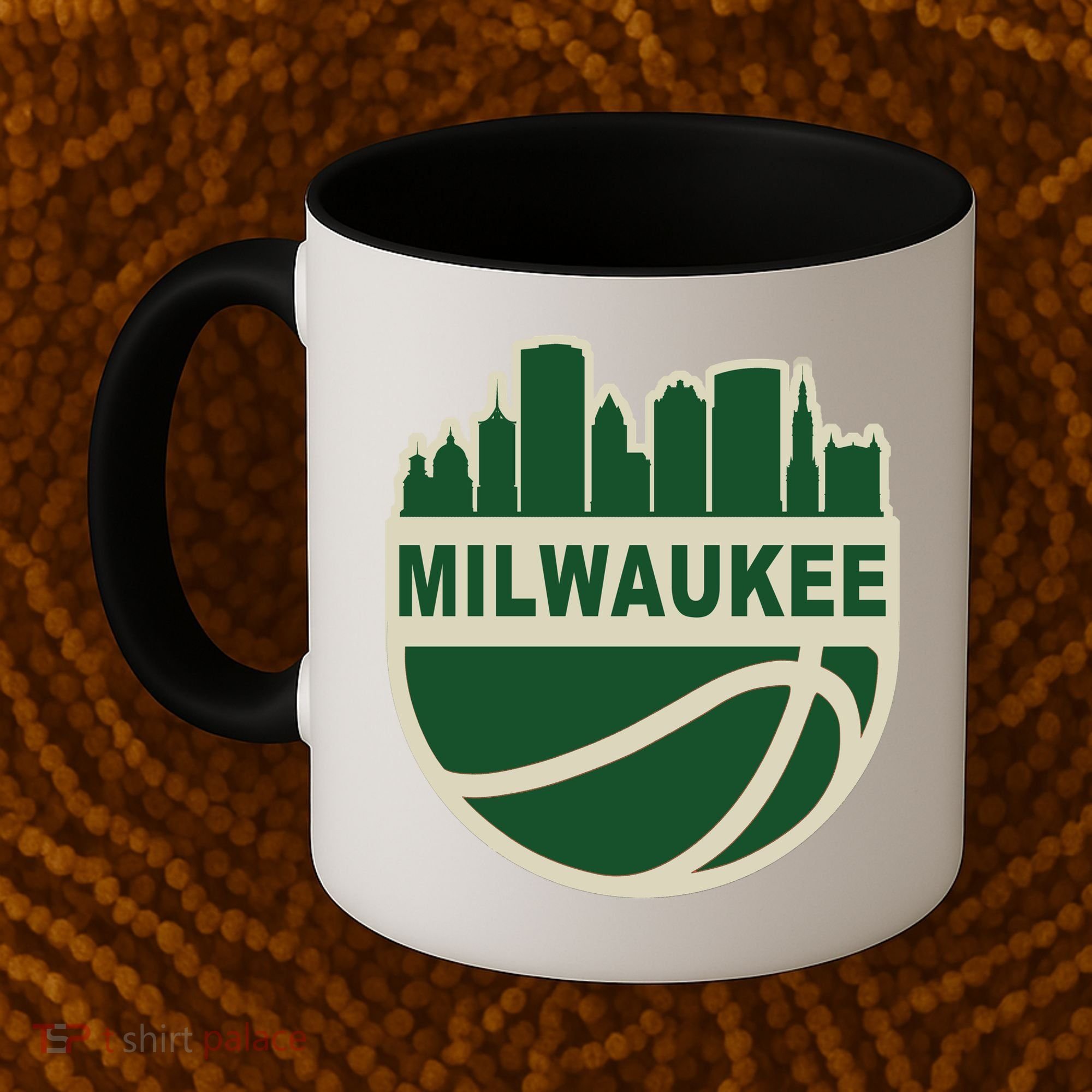 Milwaukee Basketball Wisconsin Cityscape Coffee Mug