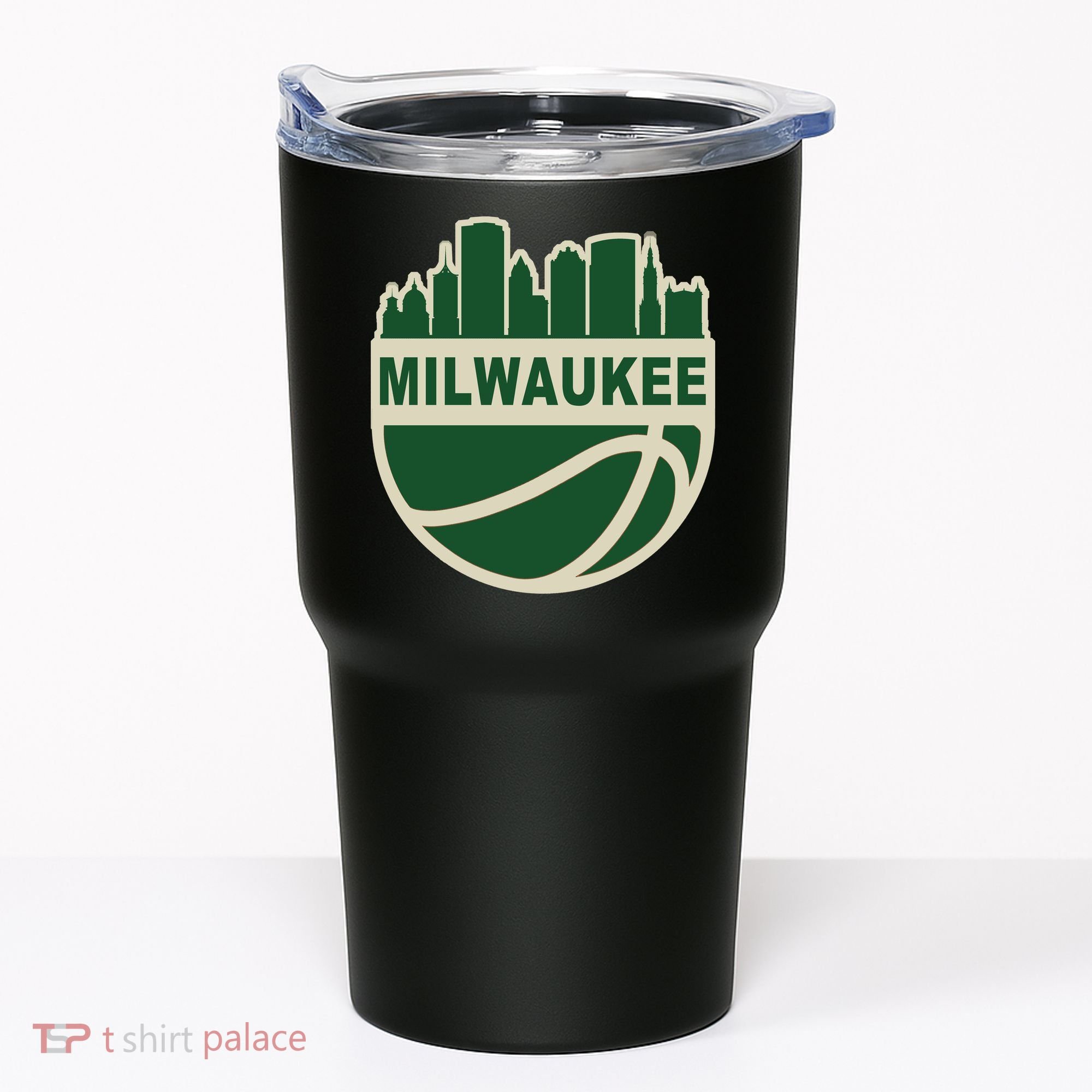 Milwaukee Basketball Wisconsin Cityscape Tumbler